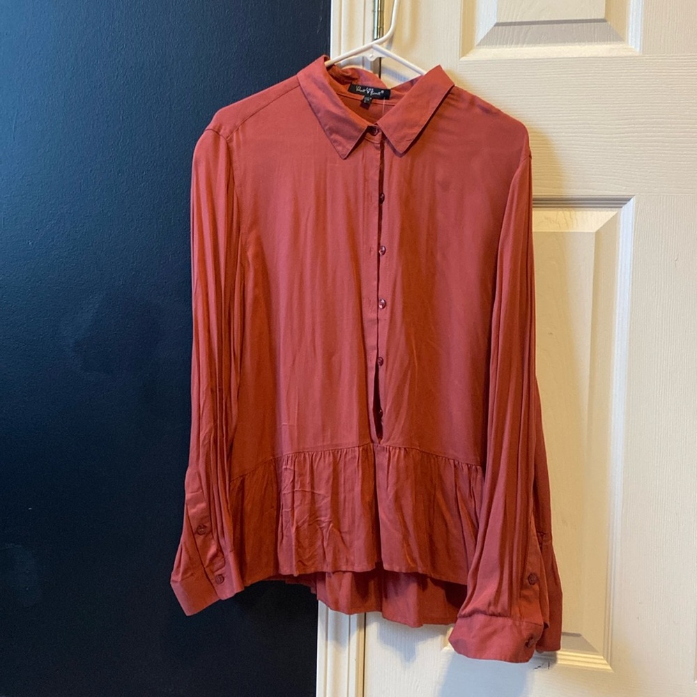 Velvet heart boho button up